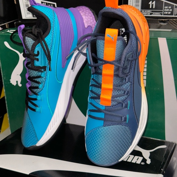 Puma “Uproar ASG Fade” Men’s Size 11 US *New with og Box” Purple/Orange - Picture 7 of 10